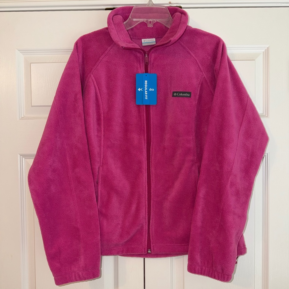 Columbia Womens Full-Zip Fleece Jacket in Bright Pink